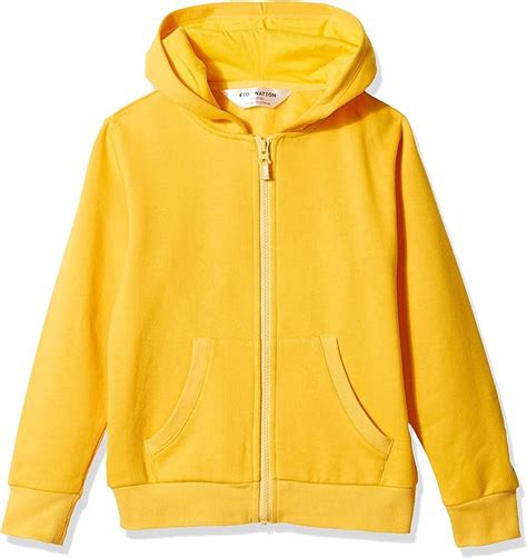 kids yellow hooded sweatshirt.